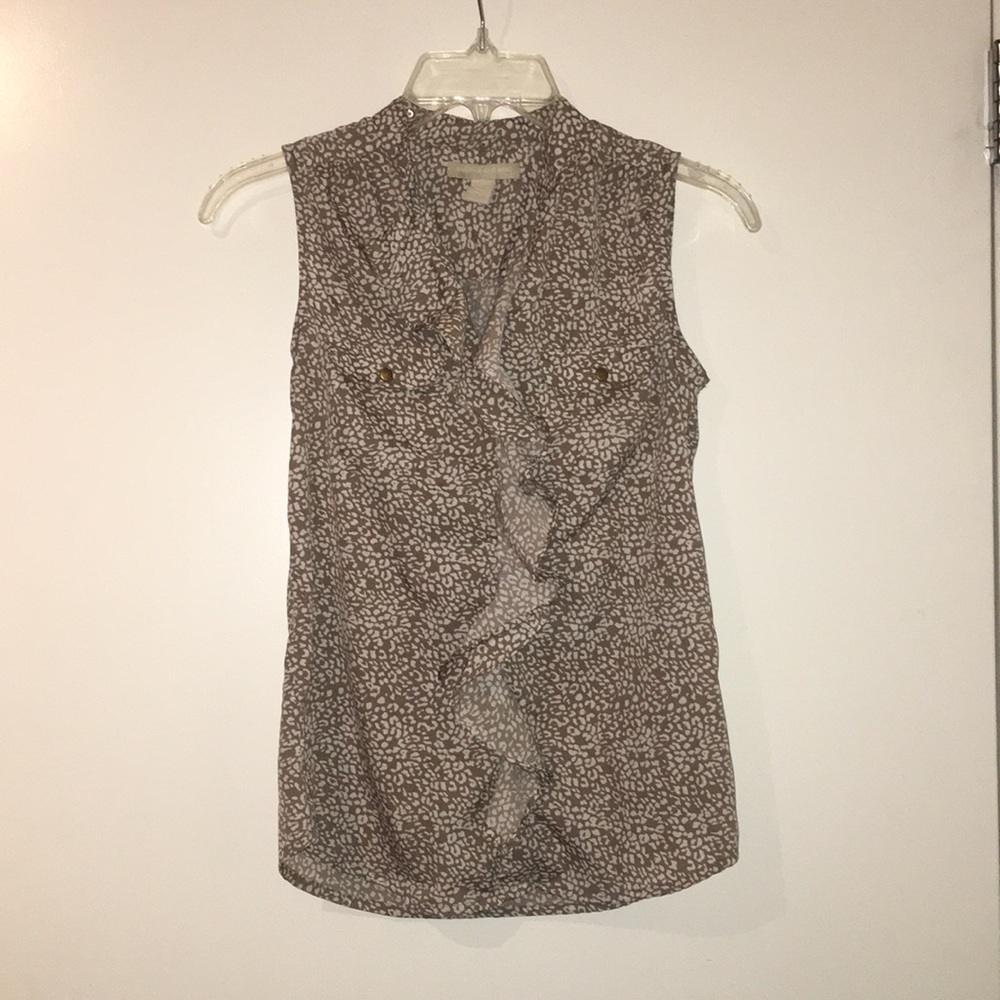 Banana Republic Cheetah Print Sleeveless Blouse
